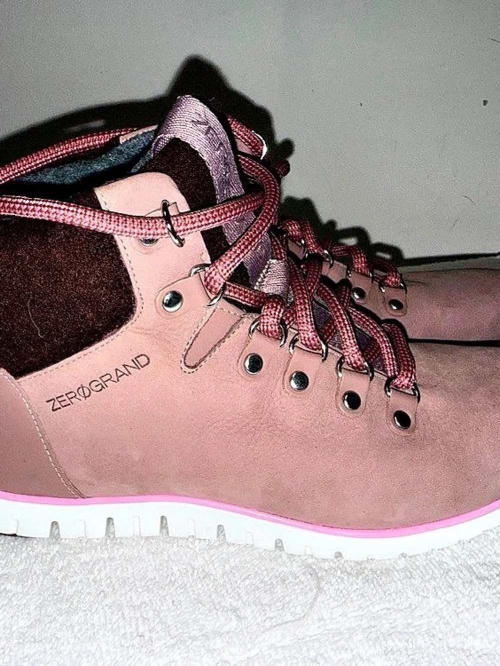 ZeroGrand Cole Haan Pink/mauve Casual Sneakers/boot  Like New